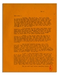 Hunter S. Thompson Letter Signed -- ''...Kazinga. The zip is on. Got a call from my tambourine man agent tonight, saying we just cracked Random for $10,000...''